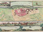 [plan i widok starej Warszawy, 1700-1735] Varsovie