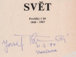 Horkej Svet. Povidky z let 1946-67 [autograf]