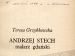 Andrzej Stech malarz gdański [autograf]