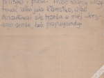 [rękopis, lata 1970-80 te] Awangarda=permanentna rewizja pojęć artystycznych. (...)