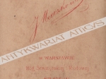 [fotografia, ok. 1880]  [Władysław Mierzwiński, śpiewak]