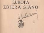 Europa zbiera siano [ilustr. Tadeusz Gronowski]