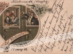 [pocztówka, 1897] Auf Wiedersehn!
