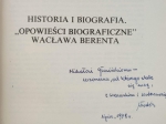 Historia i biografia "Opowieści biograficzne" Wacława Berenta