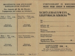 [dokument, lata 1940-ter.] Legitymacja szkolna [Generalna Gubernia] [czysty blankiet]