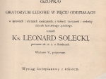Jasełka (Szopka). Oratoryum ludowe w pięciu oddziałach w śpiewach i obrazach scenicznych, kolend, kantyczek i melodyj chorału kościoła polskiegoWyciąg fortepianowy z tekstem