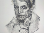 [grafika, 1970] "Moi aussi, j'ai connu l'Empereur" (portrait de Picasso/homage a Pablo Picasso) [tłum. "Ja też znałem Cesarza" (portret Picassa/W hołdzie Pablowi Picasso]