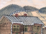 [akwarela, ok. 1952] [widok Krynicy] Krynica Wieś
