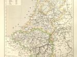 [mapa, 1879] Niederlande und Belgien [Holandia, Belgia, Luksemburg]