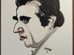 [portret satyryczny] Andrzej Łapicki