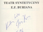 Teatr syntetyczny E. F. Buriana [autograf]