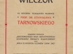 [Folder] Uroczysty Wieczór. Ku uczczeniu działalności naukowej prof. dr. Stanisława Tarnowskiego urządzony staraniem "Akademickiego Koła Artystycznego Miłośników Dramatu Klasycznego" oraz "Koła Slawistów uczniów Uniw. Jag."W poniedziałek dnia 24 -go maja 