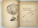Wiersze liryczne [autograf]