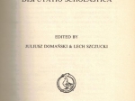 Disputatio scholastica  [dedykacja od prof. L. Szczuckiego]