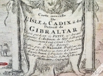 [mapa, Gibraltar, ok. 1710 r.] Carte nouvelle de l'isle de Cadix & du detrioit de Gibraltar