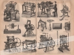 [ryciny, 1908] Buchbinderei I-III [introligatorstwo, maszyny]
