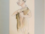 [karykatura, 1938] Ludwik Solski