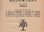 Informator kalendarz budowlany na rok 1933/4