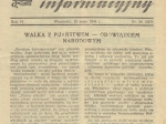 [prasa podziemna, 1944 r.] Biuletyn Informacyjny 18 maja 1944 r.
