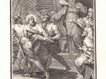 [rycina, 1793] Alors le grand-prêtre déchira ses vêtements en disant: Il a blasphémé ["Wtedy najwyższy kapłan rozdarł swoje szaty i rzekł: Zbluźnił"]