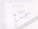 Don Ildebrando. Opowiadania [autograf]