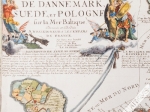 [mapa, Europa Północna, Polska, 1705] Estats des Couronnes de Dannemark, Suede, et Pologne sur la Mer Baltique