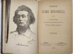 Poezye, t. I [z portretem Mickiewicza]