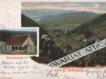 [pocztówka, ok. 1900] [Sokolec k. Kłodzka. Schronisko "Sowa"] Blick nach Gl. [Glätzisch] Falkenberg. Eulenbaude