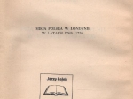 Misja polska w Londynie w latach 1769-1795 [egz. z księgozbioru J. Łojka, dedykacja od autorki]