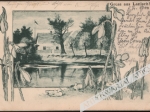 [pocztówka, ok. 1900] Gruss aus Lanisch ! [Łany]