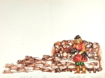 [rysunek, 1978]  Uczciwy grosik. Bajka norweska