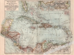 [mapa, 1908] Westindien und Mittelamerika [Karaiby i Ameryka Środkowa]oraz Kleine Antillen [Małe Antyle]