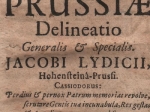 Notitiae Ducatus Prussiae delineatio generalis et specialis