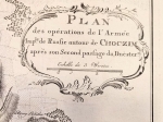 [Plan działań armii rosyjskiej przy powtórnym przekroczeniu Dniestru pod Chocimiem w czasie wojny rosyjsko-tureckiej, po 1770] PLAN des opérations de l'Armée Imp-le de Russie autour de CHOCZIM apres son Second passage du Dnéster.