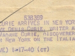 [fotografia, 1940] Eva Curie arrives in New York [Ewa Curie przybywa do Nowego Jorku]