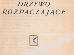 Drzewo rozpaczające [autograf]