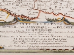 [mapa, Europa Północna, Polska, 1705] Estats des Couronnes de Dannemark, Suede, et Pologne sur la Mer Baltique