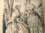 Le Conseiller des Dames. Journal d'économie domestique et de travaux d'aiguille. Tome premier  [staloryty kolorowane, moda]