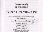 Bitwa niemeńska 29 VIII - 18 X 1920. Dokumenty operacyjne, cz. I (29.VIII-19.IX)  [dedykacja od Jadwigi Piłsudskiej]