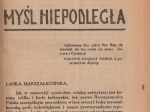 Myśl Niepodległa, rok 1922 (nr 586-601) Myśl Narodowa. Tygodnik polityczno-społeczny, rok 1922 (nr 15) [współoprawne]