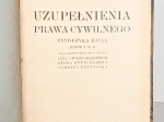 Uzupełnienia prawa cywilnego Fryderyka Zolla tomów I, II, IV