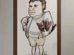 [portret satyryczny] Mieczysław Czechowicz ("Miś w okienku") [1930-1991]