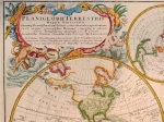 [mapa, świat, 1746] Mappe-monde, qui represente les deux hémispheres, scavoir celui de l'orient et celui de l'occident tirée des quatre cartes générales de feu M. le professeur Hasius