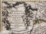 [mapa, Górna Austria, ok. 1710] Archiducatus Austriae Superioris in suas Quadrantes ditiones exacte divisi accuratissima Tabula ex amplissima Rev. Dn Georg. Matth. Vischer Sac. Caes. Maj (Leopolini Glor. Mem.)Geogra. defumata et exhibita a Io. Baptista Ho
