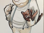 [portret satyryczny] Mieczysław Czechowicz ("Miś w okienku") [1930-1991]