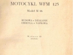Motocykl WFM 125 model M 06. Budowa-działanie-obsługa-naprawa