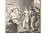 [rycina, 1791] Vous cherchez Jesus de Nazareth qui a ete crucifie; il n'est pas ici; voici le lieu ou on l'avait mis ["Jezusa szukacie Nazareńskiego, ukrzyżowanego; wstał z martwych, nie ma go tu, oto miejsce, gdzie go złożono"]